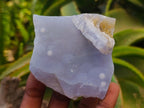 Natural Etched Blue Chalcedony Specimens x 12 From Nsanje, Malawi