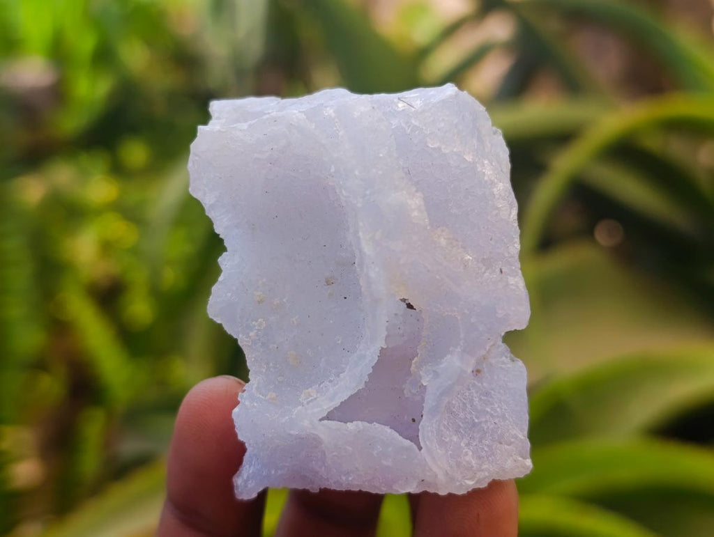 Natural Etched Blue Chalcedony Specimens x 12 From Nsanje, Malawi
