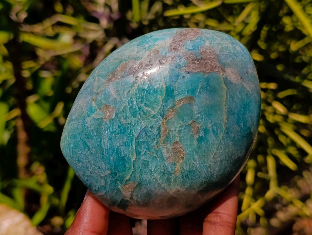 Polished Amazonite Standing Free Forms x 3 From Madagascar