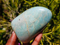 Polished Amazonite Standing Free Forms x 3 From Madagascar