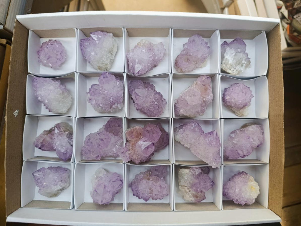 Natural Sunburst Amethyst Spirit Clusters x 20 From Boekenhouthoek, South Africa - Toprock Gemstones and Minerals 