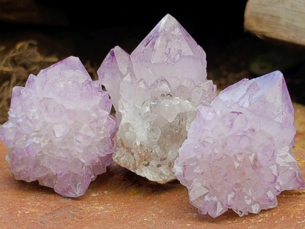 Natural Sunburst Amethyst Spirit Clusters x 20 From Boekenhouthoek, South Africa - Toprock Gemstones and Minerals 