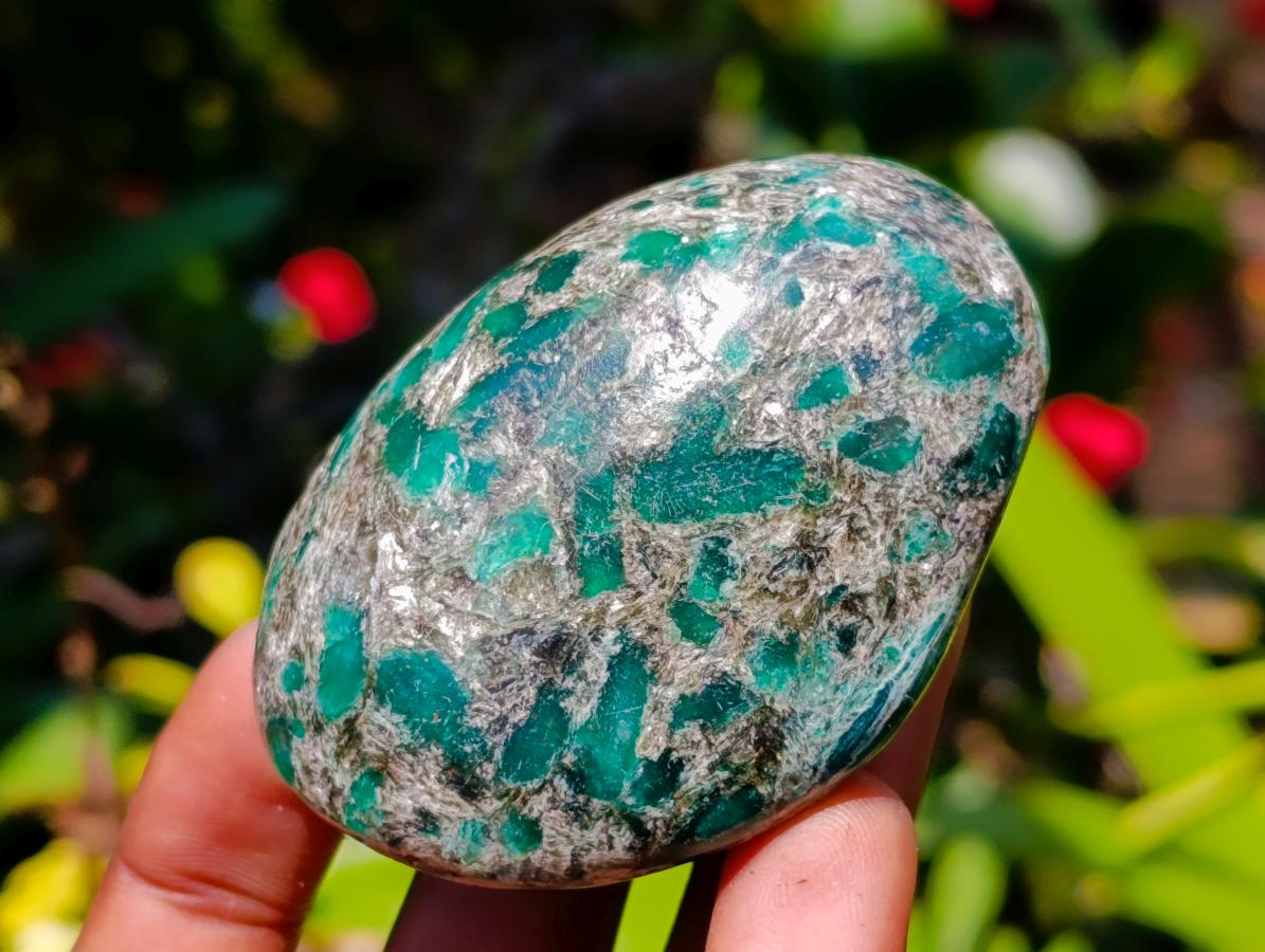 Polished Emerald Mica 'Mutokolite' Free Forms x 6 From Mutoko, Zimbabwe