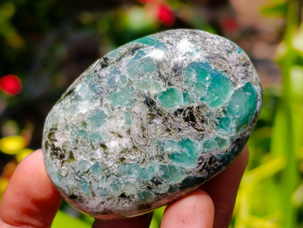 Polished Emerald Mica 'Mutokolite' Free Forms x 6 From Mutoko, Zimbabwe