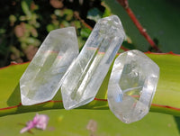 Polished Double Terminated Clear Quartz Crystals x 42 From Madagascar