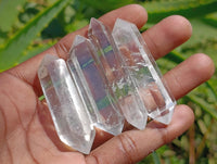 Polished Double Terminated Clear Quartz Crystals x 42 From Madagascar