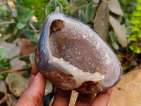Polished Agate Geode Specimens x 5 From Madagascar