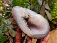 Polished Agate Geode Specimens x 5 From Madagascar
