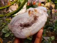 Polished Agate Geode Specimens x 5 From Madagascar