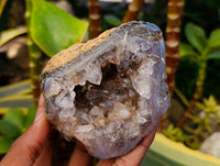 Polished Agate Geode Specimens x 5 From Madagascar