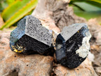 Natural Schorl Black Tourmaline Specimens x 6 From Erongo, Namibia