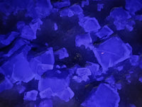 Natural Purple Cubic Fluorite On White Matrix Specimens x 6 From Khorixas, Namibia