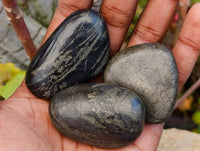 Polished Basalt Pharaoh Stone Galets x 17 From Iron Duke Mine, Zimbabwe