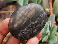 Polished Basalt Pharaoh Stone Galets x 17 From Iron Duke Mine, Zimbabwe