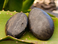 Polished Basalt Pharaoh Stone Galets x 17 From Iron Duke Mine, Zimbabwe