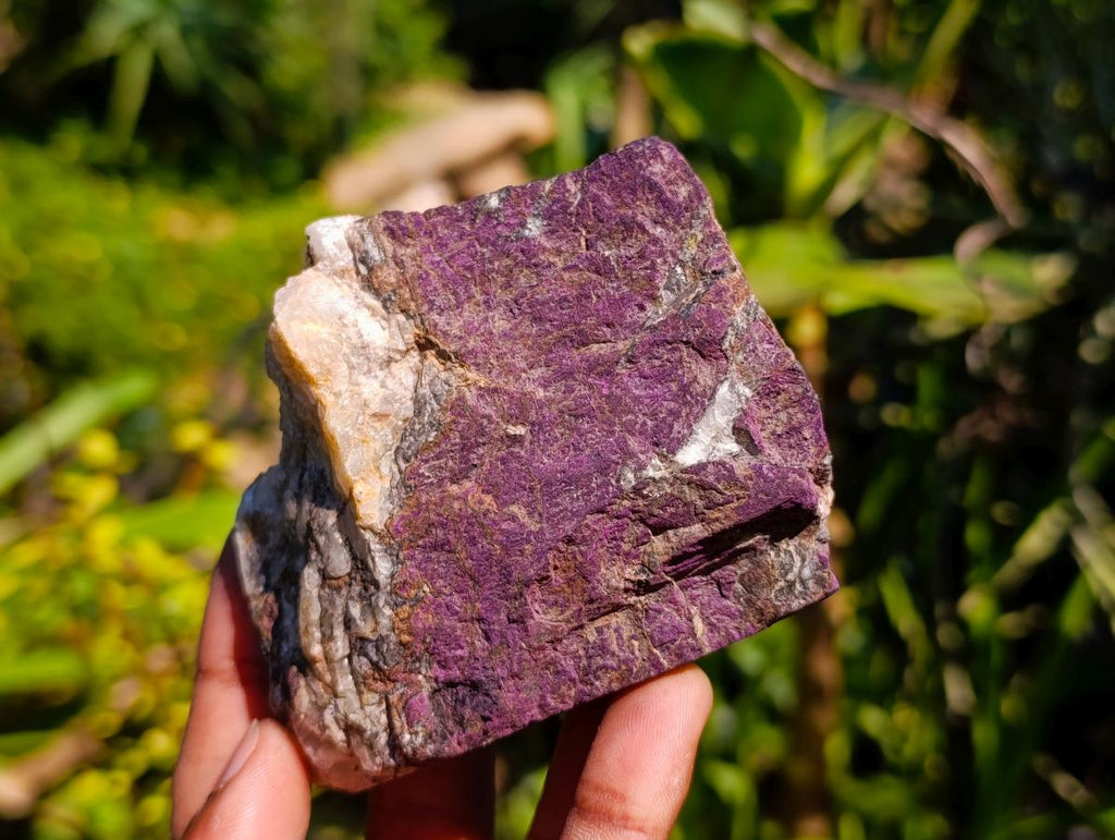 Polished Silky Matt Metallic Purpurite Slices x 6 From Erongo, Namibia