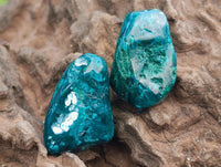Polished Dioptase Free Forms x 35 From Likasi, Congo