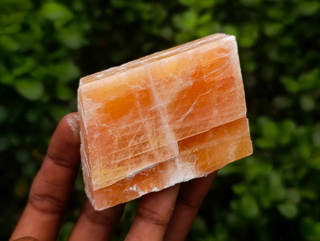 Natural Sunset Orange Calcite Specimens x 12 From Spitzkop, Namibia