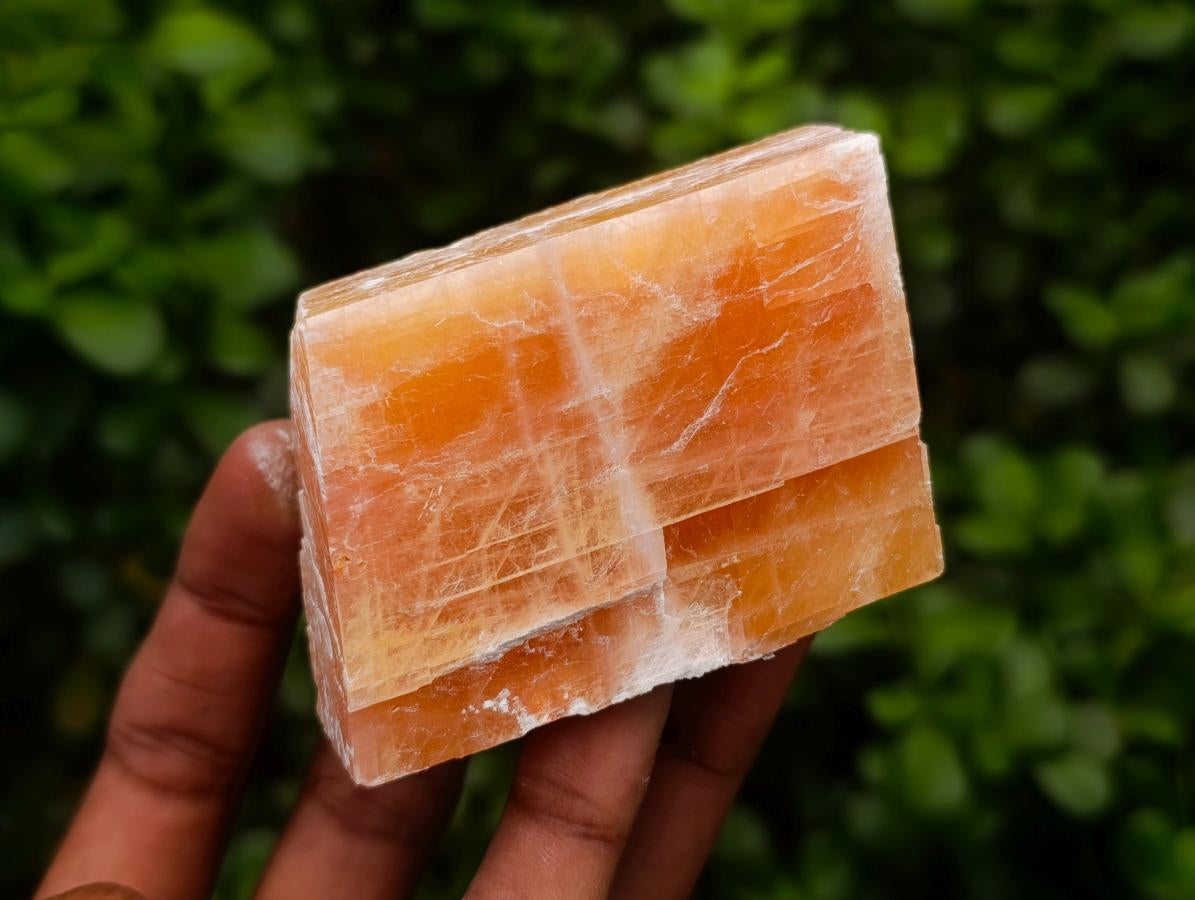 Natural Sunset Orange Calcite Specimens x 12 From Spitzkop, Namibia