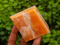 Natural Sunset Orange Calcite Specimens x 12 From Spitzkop, Namibia