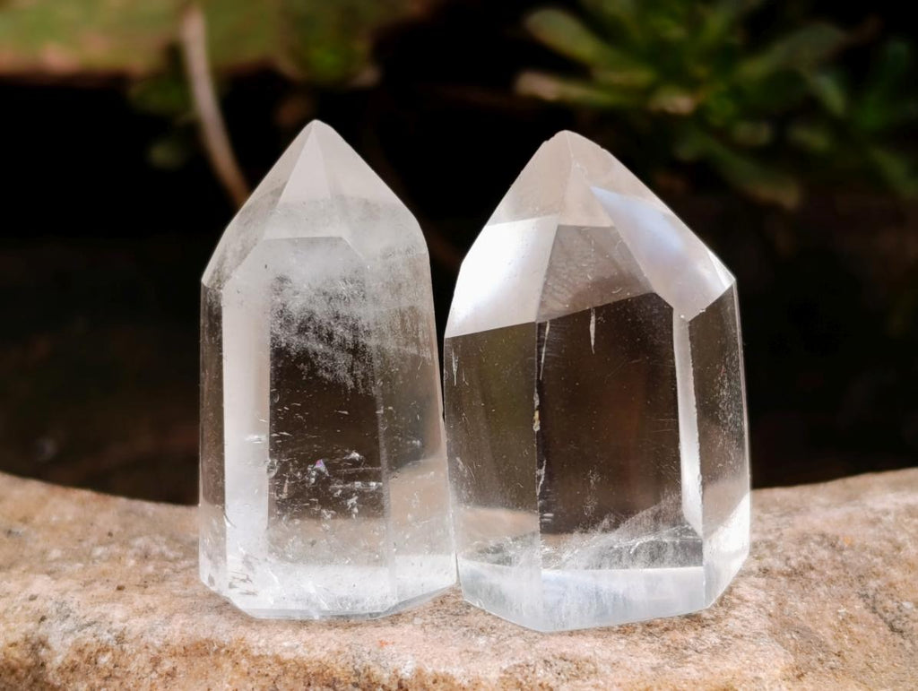 Polished Clear Quartz Crystals x 40 From Madagascar