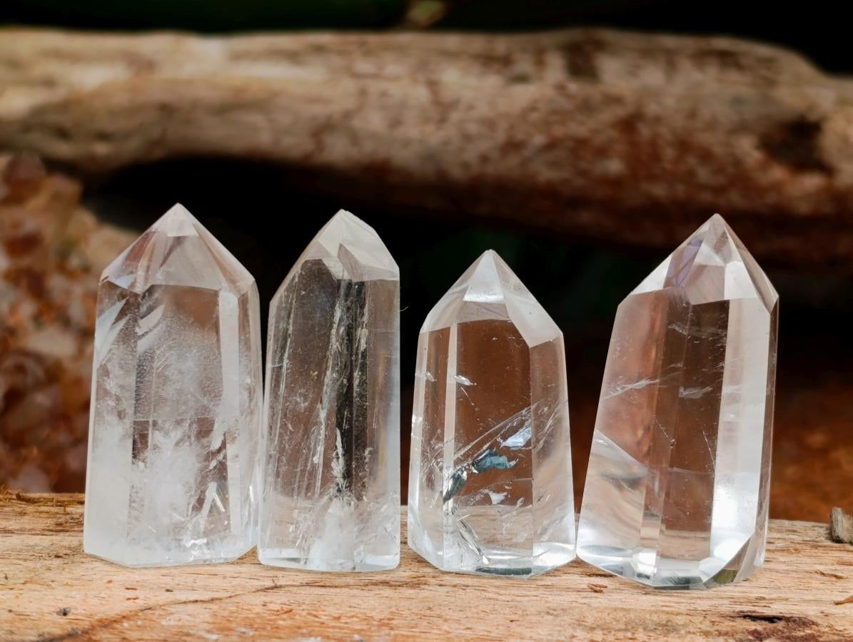 Polished Clear Quartz Crystals x 40 From Madagascar