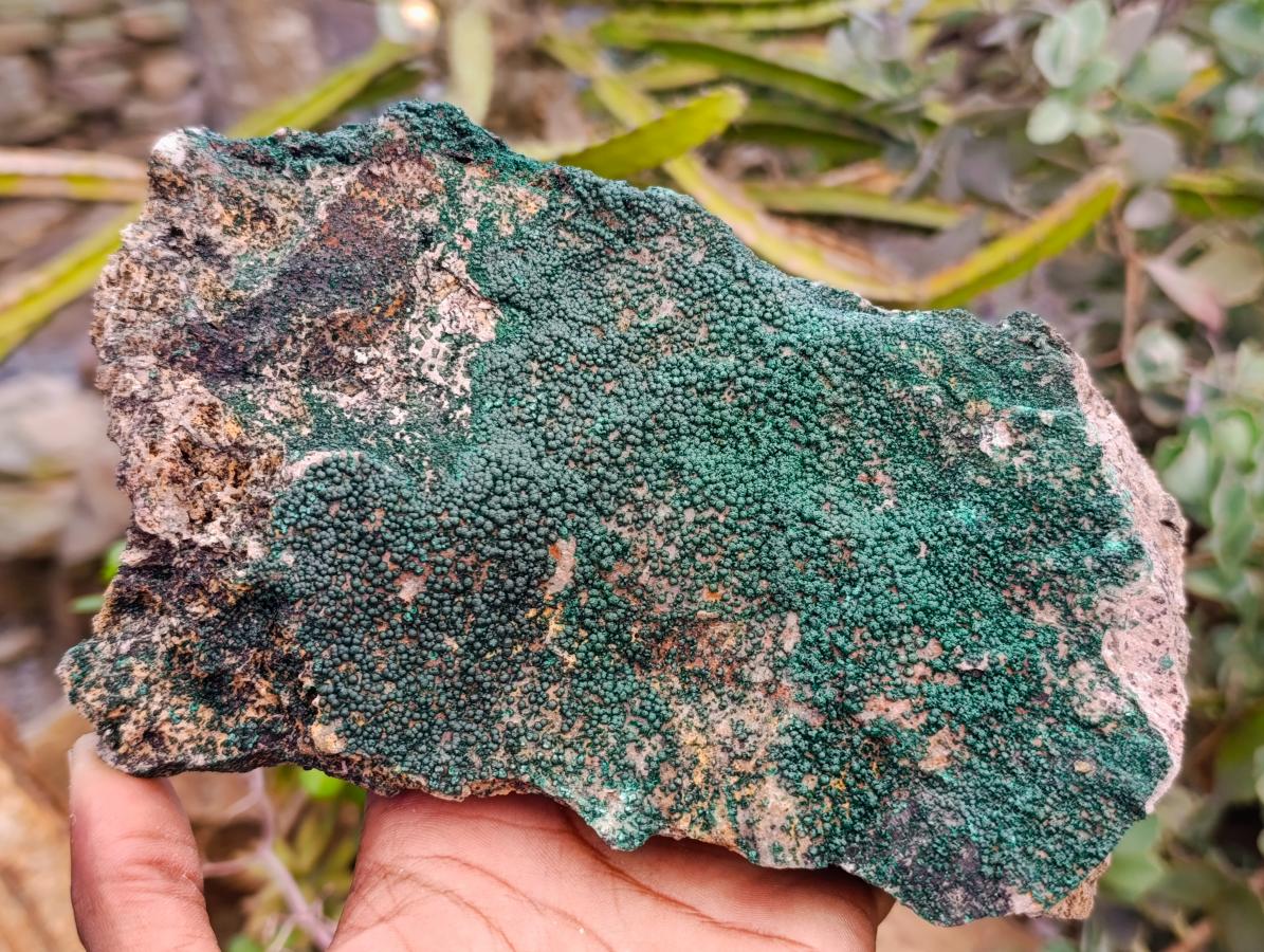 Natural Crystalline Botryoidal Malachite Specimens x 2 From Tenke Fungurume, Congo