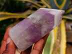 Polished Chevron Amethyst Points x 6 From Madagascar