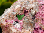 Natural Salrose Cobaltion Dolomite With Malachite Specimens x 3 From Kakanda, Congo