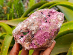 Natural Salrose Cobaltion Dolomite With Malachite Specimens x 3 From Kakanda, Congo