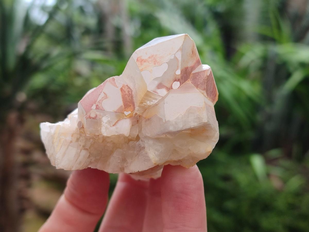 Natural Quartz Crystal Clusters x 12 From Madagascar