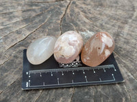 Polished Flower Agate Standing Free Forms x 35 From Antsahalova, Madagascar
