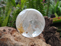 Polished Clear Quartz Crystal Balls x 3 From Madagascar