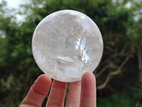 Polished Clear Quartz Crystal Balls x 3 From Madagascar