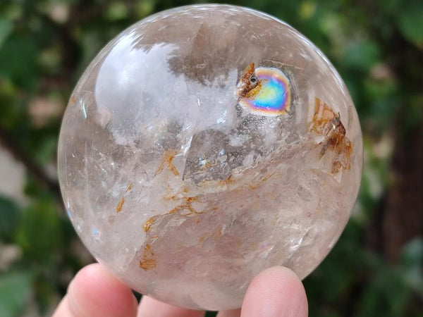 Polished Clear Quartz Crystal Balls x 3 From Madagascar