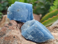 Natural Mini Sky Blue Calcite Specimens x 70 From Namibia