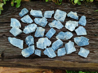 Natural Mini Sky Blue Calcite Specimens x 70 From Namibia