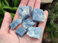 Natural Mini Sky Blue Calcite Specimens x 70 From Namibia