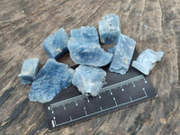Natural Mini Sky Blue Calcite Specimens x 70 From Namibia