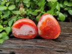 Polished Carnelian Agate Gemstone Galets x 20 From Madagascar