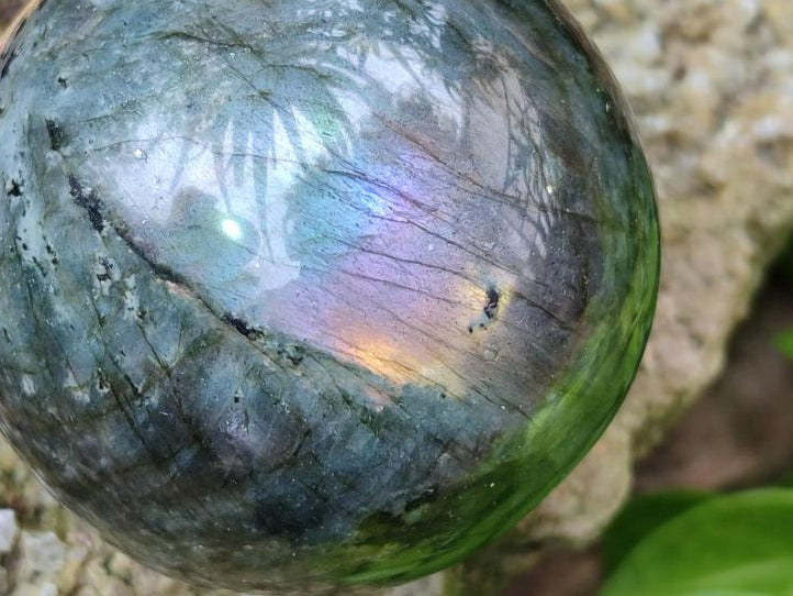Polished Labradorite Spheres x 4 From Tulear, Madagascar