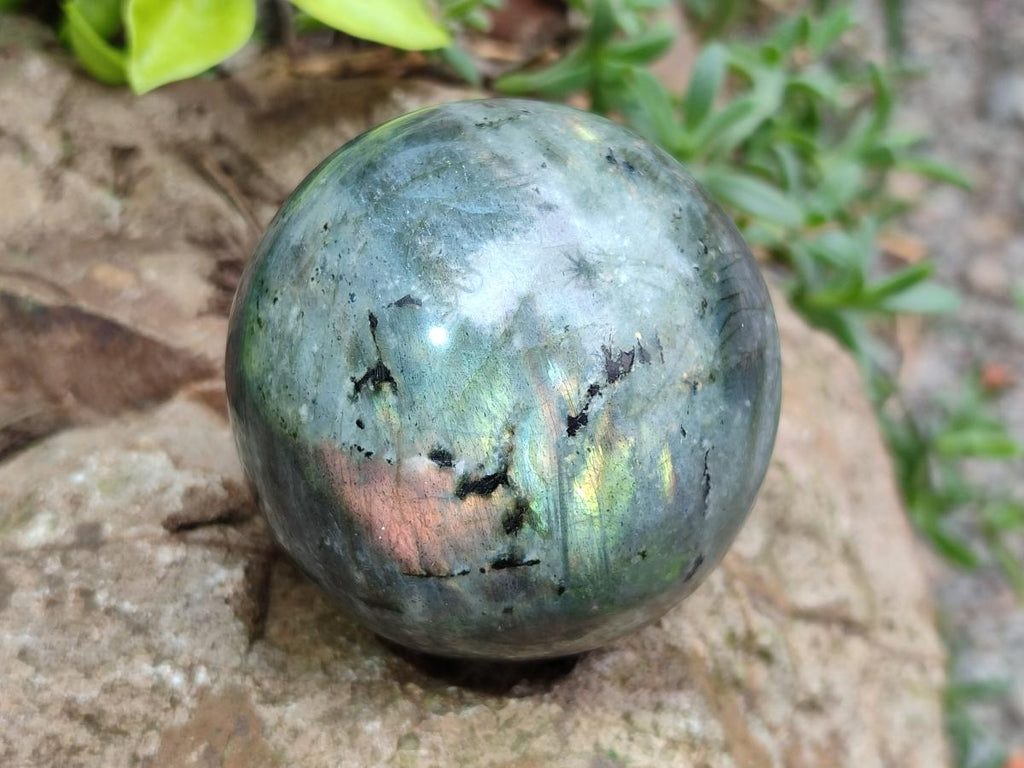 Polished Labradorite Spheres x 4 From Tulear, Madagascar