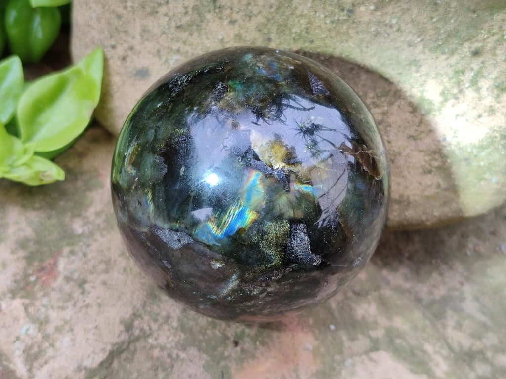 Polished Labradorite Spheres x 4 From Tulear, Madagascar