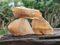 Natural Honey Aragonite Specimens x 24 From Namibia