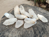 Natural Mix Of Clear Quartz Crystals x 12 From Madagascar