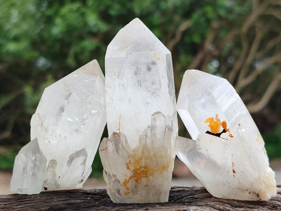 Natural Mix Of Clear Quartz Crystals x 12 From Madagascar - Toprock Gemstones and Minerals 