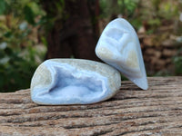 Polished Blue Lace Agate Free Forms x 9 From Nsanje, Malawi
