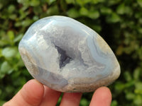Polished Blue Lace Agate Free Forms x 9 From Nsanje, Malawi