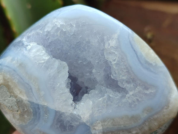Polished Blue Lace Agate Free Forms x 9 From Nsanje, Malawi