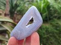 Polished Blue Lace Agate Free Forms x 9 From Nsanje, Malawi